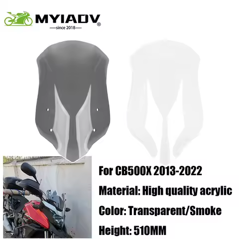 For Honda CB 500X 2013-2022 CB500X CB 500 X Windshield Heighten Windscreen Motorcycle Air Deflector 