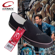SIZE40-46(ของแท้พร้อมกล่อง) รองเท้าแฟชั่นผ้าใบสลิปออน Gambol รุ่น GB 82087