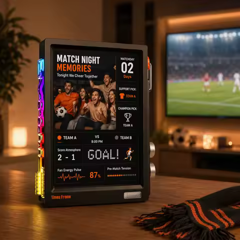 Divoom Times Frame Smart HD Screen | 10.1" DIY Digital Clock | Crypto Stocks Weather Calendar | Tech