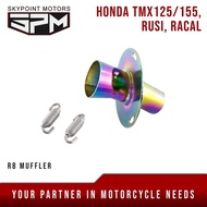 ◺ ◐ FREE MUFFLER TIP. TMX155/125 chicken pipe