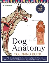Dog Anatomy Coloring Book: A Detailed Atlas of Canine Systems, from Skeletal and Muscular Structures