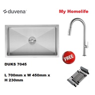 DUVENA DUKS 7045 UNDERMOUNT KITCHEN SINK /SUS304 STAINLESS STEEL SATIN FINISHING / 1.2MM