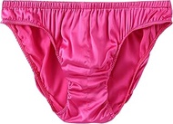 Men's Silk Satin Briefs Bikini Underwear Bulge Enhancing Panties