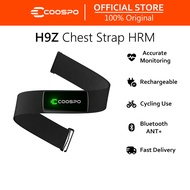 COOSPO H9Z สายรัดหน้าอกเครื่องวัดชีพจรบลูทูธ5.0 ANT +พร้อมแบตเตอรี่ที่ชาร์จไฟได้เซ็นเซอร์หน้าอกเครื่