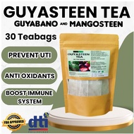 GUYASTEEN TEA (Guyabano with Mangosteen) 30 TEABAGS by purong organiko herbal products