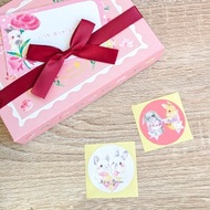 【10張/20張】 包裝貼紙 【ForYou/Thank You】 材料 禮物 兔子 龍貓 拼貼 手帳