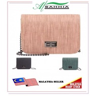 2W3 Al Sahhia Korean Fashion Simple Small Square PU Box  Lady Sling Bag Tote Beg