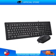 A4 TECH KRS-8372 KEYBOARD + MOUSE USB (BLACK)