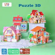 LILOA - 3D Puzzle DIY House Educational Toys for Children 3D Puzzle House/