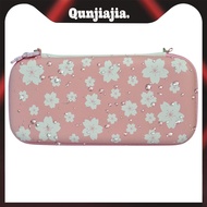 EVA Hard Carrying Case Pink Sakura Travel Storage Bag for Nintendo Switch/OLED