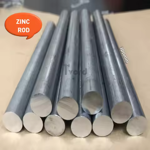 300mm 99.9% Purity Zinc Rod Solid Round Bar Dia 10/12/15/16/18/20-35mm Anode Electroplating Marine A