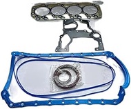 Full Engine Gasket Kit Engine Overhaul Gasket Kit Rebuilding Kits Compatible for Isuzu 4JB1T 4JB1 Pi