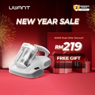 UWANT M400 Dust Mite Vacuum | UV-C Light | 12,000BPM Tapping | 65°C Hot Wind | 1.3kg Lightweight for