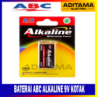 BATERAI ABC ALKALINE 9V/ BATERAI KOTAK ABC ALKALINE 9V/ ALKALINE 9V