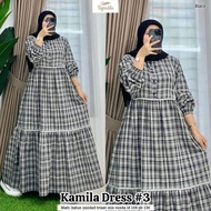 KAMILA DRESS TRISET KOTAK HALUS TERBARU