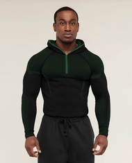 Genuine British Gymshark onyx5 Mens Long Sleeve Sports Fitness Quick-drying Breathable Stretch Half 