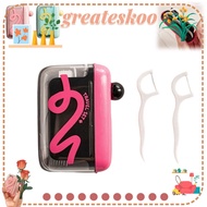 GREATESKOO Floss Dispenser, Automatic Ejectable Oral Care  Floss Box, Portable without Floss Floss O