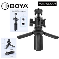 BOYA Magic Tripod Stand for Desktop Microphone with Non-slip Rubber Feet, Foldable Desk Mic Stand fo