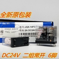(Genuine/1PCS)¤ New JQX-14FC-2A 6 feet two sets of normally open 5A DC24V G2R-2A Shenle relay 24V