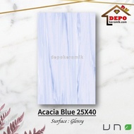 UNO Acacia Blue 25x40 Kw1 Keramik Dinding Kamar Mandi Dapur Marble