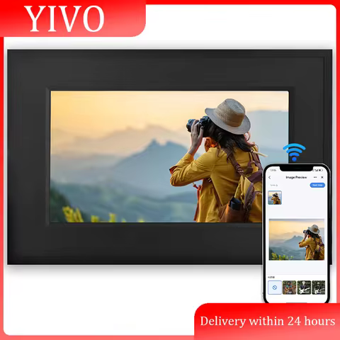 SmartIife/ecc4life Digital Picture Frame 7.1Inch Support 256GB memory card Smart WiFi digital photo 