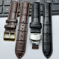 Double-sided genuine cowhide leather watch strap for men and women, size 14mm 16mm 18mm 19mm 20mm 21