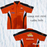 kemeja Repsol / baju bengkel motogp / kemeja BALAP REPSOL MARQUES HONDA