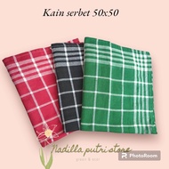 LAP SERBET  LAP TANGAN LAP PIRING LAP DAPUR LAP MEJA MAKAN RESTORAN WARNA JUMBO UKURAN 50x50 CM