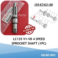 Yamaha Original LC135 V1 V2 V3 V4 V5 V6 V7 V8 4 Speed 4S Drive Axle / Sprocket Shaft - 1S9-E7421-00 
