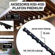 Aksesoris Kisi - Kisi Plafon l Bracket ceiling l Tiang Bracket Plafon PVC untuk kisi plafond atap pv