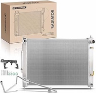 A-Premium Engine Coolant Radiator Assembly with Transmission Oil Cooler Compatible with Infiniti Q60