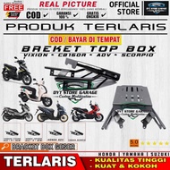 Behel Bracket Box Belakang Besi Perlengkapan Touring Yamaha Nmax old Dan New box kappa shad Kmi Givi
