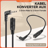 2.5mm Male to 3.5mm Female HiFi AUX Audio Cable 20cm - L44