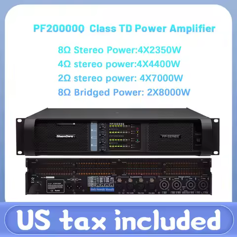 FP20000Q 4x7000W Professional Power Amplifier 4 Channels Audio DJ Subwoofer Preamplifier Class TD Li