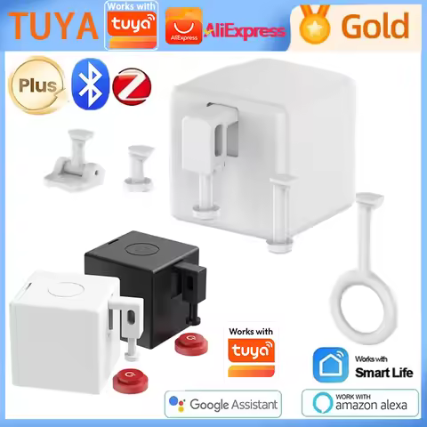Tuya Finger Robot Zigbee/Bluetooth Fingerbot Plus CR2 battery version Robot Button Pusher Switch Bot