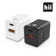 北車 愛游【hii】PD + QC3.0 18W 雙孔 雙快充 急速 充電器 快充 旅充 旅充頭