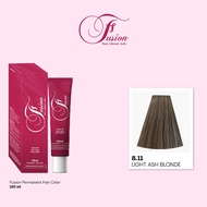 FUSION HAIR COLOR 8.11 LIGHT ASH BLONDE 120ML ASH BLONDE HAIR DYE