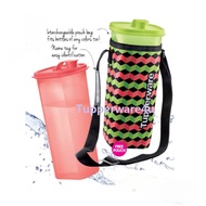 Tupperware Fridge Water Bottle (2) 2.0L Red&amp;Green+one pouch + Stainers