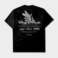 Wings & Wheels Tshirt - Black