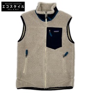 Patagonia 22FW 23048 白色經典復古背心，帶羽毛襯裡，S 碼 [二手]