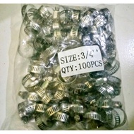 Stainless Ear HOSE Clamps HOSE CLAMP WITH HANDLE Size 3/4 LPG HOSE Clamps FPR HOSE Valve Price PER P