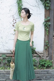 綠島 新中式復古改良馬面裙
