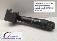 Volvo V70 XC70 XC90 P2 Wiper control switch stalk 30768100 RDT4788