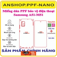 Ppf sticker to protect Samsung A51/M51 phone