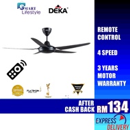 Deka / Smart Lifestyle 5 Blades With 4 Speed Remote Control Ceiling Fan (56 Inch) SM88F XR5 XR10