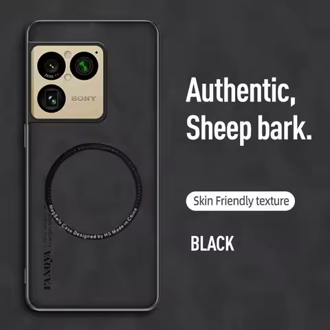 For Magsafe Magnetic Case For Sony Xperia 1 VIII PU Leather Sheepskin Shockproof Wireless Charging C