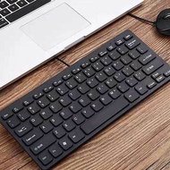 Compact Wired Keyboard USB - Ultra-Thin Keyboard for PC Mini Gaming Keyboard