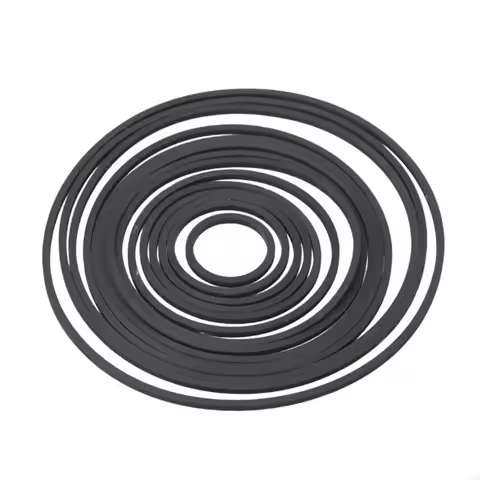 Square Rubber Belt 1.2mm Thickness 19mm-100mm Folded Size Option for Square Tape