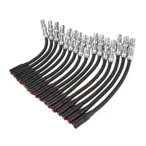 Yetaha 16Pcs 8mm Spark Plug Wires Ignition Cable Kit 1131500019 For Mercedes-Benz C-Class E-Class ML