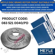 MEYLE GENUINE DISC BRAKE ROTOR (FRONT) FOR MERC CLS280-500 [C219] / E280 E320 E350 [W211] / GLK200-3
